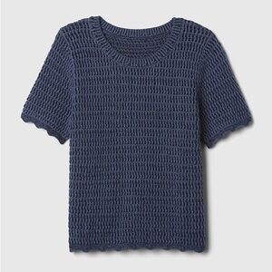 Gap Navy Blue Crochet Sweater